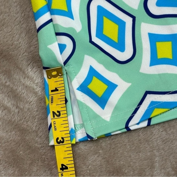 Jade Melody Tam Notch Neck Sleeveless Geometric Top Size Medium - Picture 11 of 13